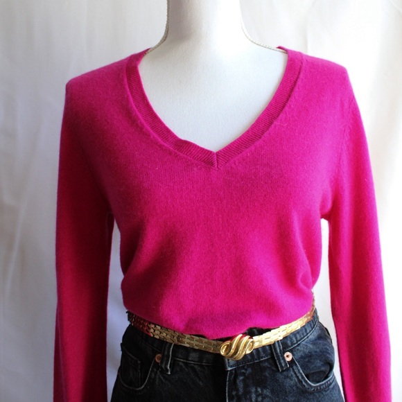 Halogen Pink Cashmere Sweater - Picture 3 of 15